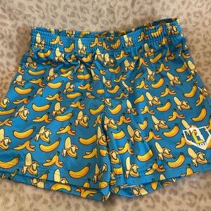 Baseball Lifestyle 101 Banana print Youth Shorts, size L, like new